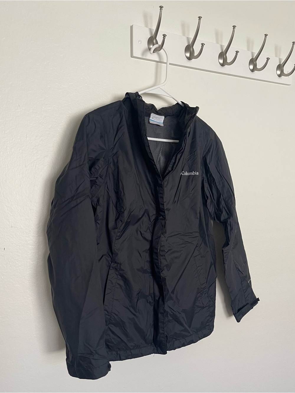 Columbia Black Kids' Lightweight Raincoat with Hood